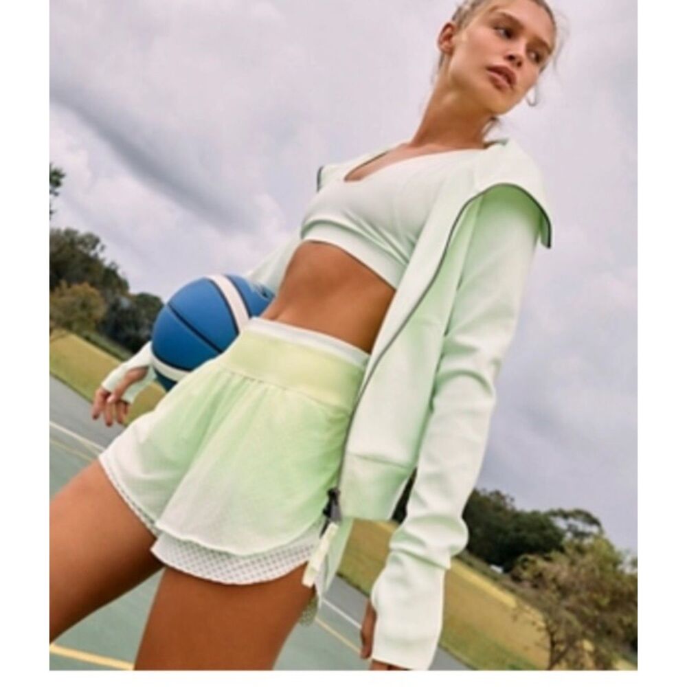 Free People Movement Green Ombre Running Shorts, size M